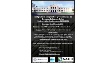 Imagen POSTG. EN DIAGNÓSTICO Y TRATAMIENTO DE ENFERMEDADES CON DOLOR ONLINE BÁSICO 2022